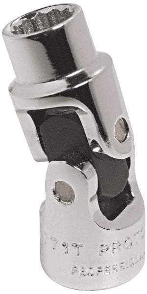 Proto - 9/16", 1/4" Drive, Standard Hand Socket - 12 Points, 1-31/64" OAL, Alloy Steel, Chrome Finish - Apex Tool & Supply