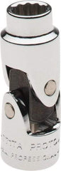 Proto - 1/4", 1/4" Drive, Standard Hand Socket - 12 Points, 1-25/64" OAL, Alloy Steel, Chrome Finish - Apex Tool & Supply