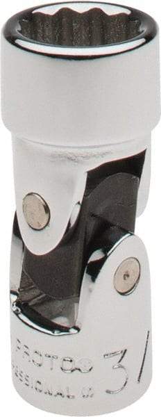 Proto - 3/8", 1/4" Drive, Standard Hand Socket - 12 Points, 1-25/64" OAL, Alloy Steel, Chrome Finish - Apex Tool & Supply