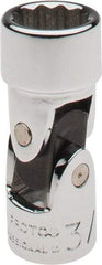 Proto - 3/8", 1/4" Drive, Standard Hand Socket - 12 Points, 1-25/64" OAL, Alloy Steel, Chrome Finish - Apex Tool & Supply