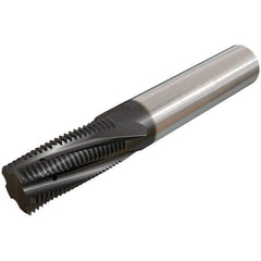 Iscar - M10x1.50 ISO, 0.3071" Cutting Diam, 3 Flute, Solid Carbide Helical Flute Thread Mill - Internal Thread, 17mm LOC, 64mm OAL, 8mm Shank Diam - Apex Tool & Supply