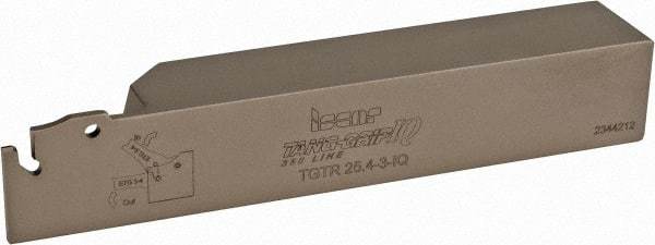 Iscar - TGT, Right Hand Cut, 2-1/4" Max Workpc Diam, TAG.. 6.., TAG.. 8.. Insert, Indexable Cutoff Toolholder - 1" Shank Width, 1" Shank Height, 5.905" OAL - Apex Tool & Supply