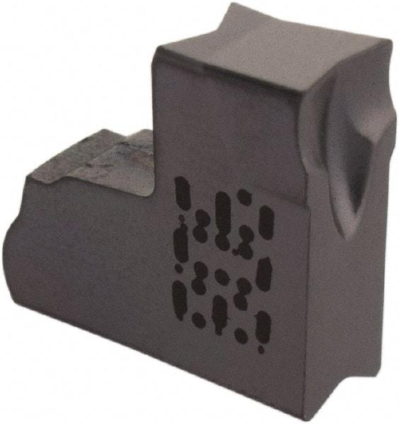 Iscar - TAGN J IC908 Grade, 0.118" Cutting Width, Carbide Cutoff Insert - 0° Neutral Lead Angle, 0.0079" Cnr Rad, TiAlN Coated, Single End - Apex Tool & Supply