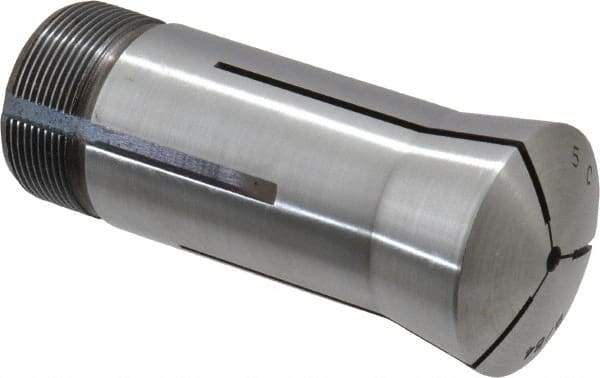 Lyndex - 9/64 Inch 5C Round Collet - 3.27 Inch Overall Length, 1.041-24 Internal Thread Size, Steel, 0.0007 Inch TIR - Exact Industrial Supply