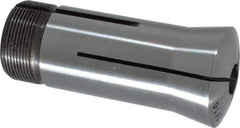 Lyndex - 7/16 Inch 5C Round Collet - 3.27 Inch Overall Length, 1.041-24 Internal Thread Size, Steel, 0.0011 Inch TIR - Exact Industrial Supply