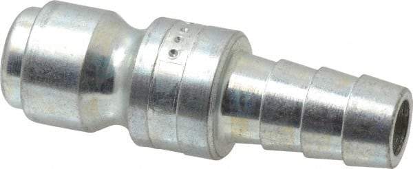 Coilhose Pneumatics - Hose Barb Tru-Flate Automotive Pneumatic Hose Connector - Plated Steel, 3/8" Body Diam, 3/8" Hose ID - Apex Tool & Supply