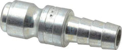 Coilhose Pneumatics - Hose Barb Tru-Flate Automotive Pneumatic Hose Connector - Plated Steel, 3/8" Body Diam, 3/8" Hose ID - Apex Tool & Supply