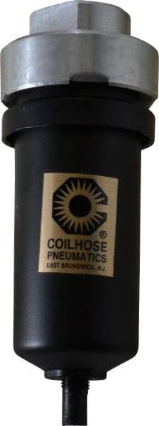 Coilhose Pneumatics - Filter Mechanical Drain with Metal Bowl - 5-3/4" High x 2-1/8" Wide, For Use with Compressor Tanks, Filters, Drop Legs, Coolers & Dryers - Apex Tool & Supply