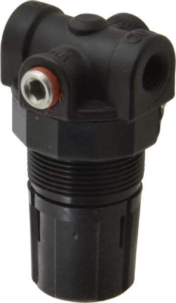Coilhose Pneumatics - 1/8" Miniature Coil Hose Regulator without Gauge - 9 CFM, 1/8" Gauge Port, 0-125 Adjusting Pressure, 0-125 psi - Apex Tool & Supply