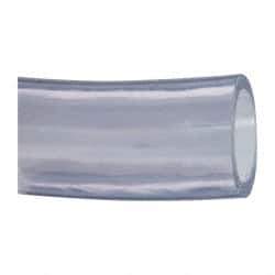 Made in USA - 2" ID x 2-1/2" OD, 1/4" Wall Thickness, Cut to Length (50' Standard Length) PVC Tube - Clear, 35 Max psi, 68 Shore A Hardness - Apex Tool & Supply