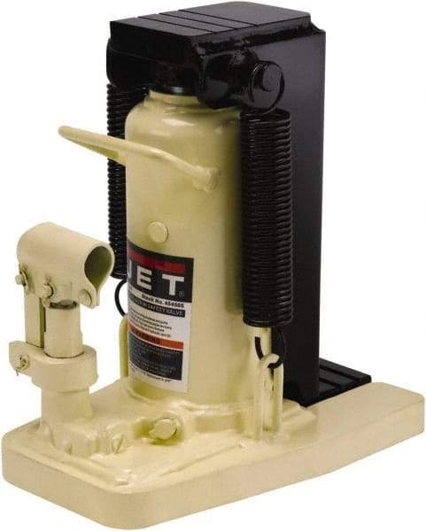 Jet - 5 Ton Capacity Toe Jack - 11-1/2" to 16-1/4" High, 10-5/8" Long x 7-3/16" Wide Base - Apex Tool & Supply