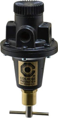 Coilhose Pneumatics - 1/4 NPT Port, 40 CFM, Cast Aluminum Tamper Proof Heavy-Duty T-Handle Regulator - 0 to 125 psi Range, 250 Max psi Supply Pressure, 1/4" Gauge Port Thread, 3" Wide x 5-1/2" High - Apex Tool & Supply
