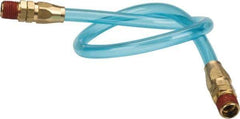 Coilhose Pneumatics - 1/4" ID 1-1/2' Long Lead-In Whip Hose - MNPT Swivel x MNPT Swivel Ends, 140 Working psi, -20 to 165°F, 1/4" Fitting, - Apex Tool & Supply
