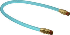Coilhose Pneumatics - 3/8" ID 2' Long Lead-In Whip Hose - MNPT Swivel x MNPT Swivel Ends, 140 Working psi, -20 to 165°F, 3/8" Fitting, - Apex Tool & Supply