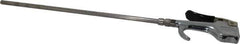 Coilhose Pneumatics - Safety Extension Tube Thumb Lever Blow Gun - 1/4 NPT, 12" Tube Length - Apex Tool & Supply