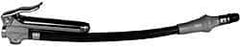 Coilhose Pneumatics - 90 Max psi Zinc Inflator Gauge - Straight Push On Chuck, 1/4 FPT, 10 to 90 psi Pressure Range - Apex Tool & Supply