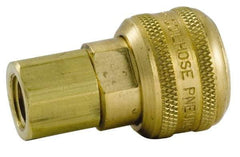Coilhose Pneumatics - 3/8 Male NPT Industrial Pneumatic Hose Coupler - Brass, 1/2" Body Diam - Apex Tool & Supply