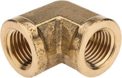 Cerro - 1/4 Female Thread, Brass Industrial Pipe 90° Female Elbow - FNPTF, 1,200 psi - Apex Tool & Supply