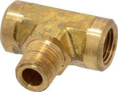 Cerro - 1/8 Male Thread x 1/8 Female Thread, Brass Industrial Pipe Male Branch Tee - MNPTF x FNPTF, 1,200 psi - Apex Tool & Supply