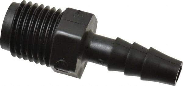 NewAge Industries - 1/4" Barb, 1/4 NPT, Multiple Barbed Tube Connector - Polyethylene, Male - Apex Tool & Supply