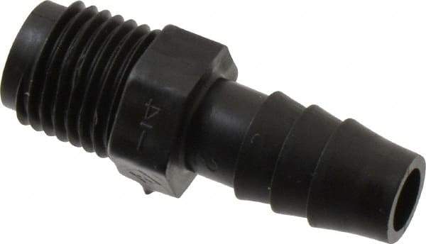 NewAge Industries - 3/8" Barb, 1/4 NPT, Multiple Barbed Tube Connector - Polyethylene, Male - Apex Tool & Supply