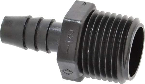 NewAge Industries - 3/8" Barb, 1/2 NPT, Multiple Barbed Tube Connector - Polyethylene, Male - Apex Tool & Supply