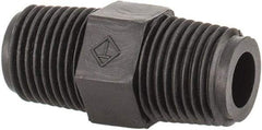 NewAge Industries - Polyethylene Threaded Tube Hex Nipple - 1/8" ID x 1/8" OD - Apex Tool & Supply