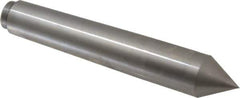 Riten - 1.078" Head Diam, Hardened Tool Steel Standard Point Solid Dead Center - B&S 9 Brown & Sharpe Taper, 1.078" Point Diam, 6-1/2" OAL - Apex Tool & Supply