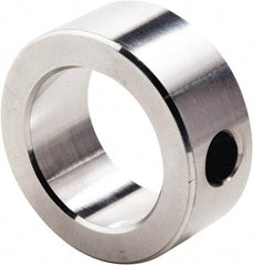Climax Metal Products - 1" Bore, Aluminum, Set Screw Shaft Collar - 1-1/2" Outside Diam, 5/8" Wide - Apex Tool & Supply
