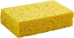 Boardwalk - 6" Long x 3-5/8" Wide x 1" Thick Cleansing Pad - Non-Abrasive, Yellow - Apex Tool & Supply
