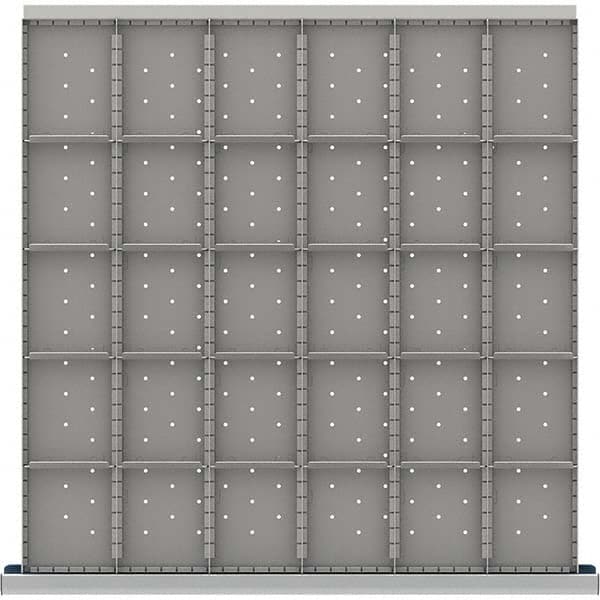 LISTA - 30-Compartment Drawer Divider Layout for 3.15" High Drawers - Apex Tool & Supply