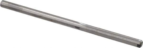 Hertel - 0.135" Solid Carbide 4 Flute Chucking Reamer - Straight Flute, 0.135" Straight Shank, 3/4" Flute Length, 2-1/2" OAL - Apex Tool & Supply