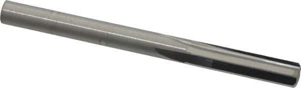 Hertel - 1/4" Solid Carbide 4 Flute Chucking Reamer - Straight Flute, 1/4" Straight Shank, 1" Flute Length, 3" OAL - Apex Tool & Supply