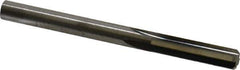 Hertel - 1/4" Solid Carbide 4 Flute Chucking Reamer - Straight Flute, 0.244" Straight Shank, 1" Flute Length, 3" OAL - Apex Tool & Supply