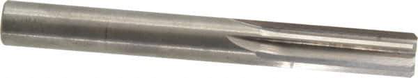 Hertel - 0.4" Solid Carbide 6 Flute Chucking Reamer - Straight Flute, 0.4" Straight Shank, 1-1/4" Flute Length, 3-1/2" OAL - Apex Tool & Supply