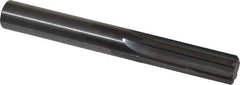 Hertel - 1/2" Solid Carbide 6 Flute Chucking Reamer - Straight Flute, 0.47" Straight Shank, 1-1/2" Flute Length, 4" OAL - Apex Tool & Supply
