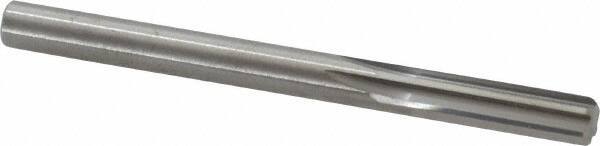 Hertel - 17/64" Solid Carbide 6 Flute Chucking Reamer - Straight Flute, Straight Shank, 1-1/8" Flute Length, 3-1/4" OAL - Apex Tool & Supply