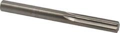 Hertel - 5/16" Solid Carbide 6 Flute Chucking Reamer - Straight Flute, Straight Shank, 1-1/8" Flute Length, 3-1/4" OAL - Apex Tool & Supply