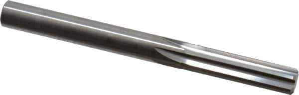 Hertel - 21/64" Solid Carbide 6 Flute Chucking Reamer - Straight Flute, Straight Shank, 1-1/4" Flute Length, 3-1/2" OAL - Apex Tool & Supply