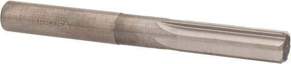 Hertel - 7/16" Solid Carbide 6 Flute Chucking Reamer - Straight Flute, Straight Shank, 1-3/8" Flute Length, 4" OAL - Apex Tool & Supply