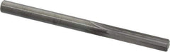 Hertel - #1 Solid Carbide 4 Flute Chucking Reamer - Straight Flute, Straight Shank, 1" Flute Length, 3" OAL - Apex Tool & Supply