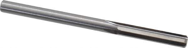 Hertel - #6 Solid Carbide 4 Flute Chucking Reamer - Straight Flute, Straight Shank, 1" Flute Length, 3" OAL - Apex Tool & Supply
