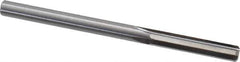 Hertel - #6 Solid Carbide 4 Flute Chucking Reamer - Straight Flute, Straight Shank, 1" Flute Length, 3" OAL - Apex Tool & Supply
