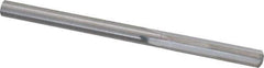 Hertel - #9 Solid Carbide 4 Flute Chucking Reamer - Straight Flute, Straight Shank, 1" Flute Length, 3" OAL - Apex Tool & Supply