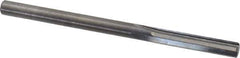 Hertel - #10 Solid Carbide 4 Flute Chucking Reamer - Straight Flute, Straight Shank, 1" Flute Length, 3" OAL - Apex Tool & Supply