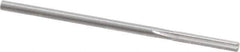 Hertel - #42 Solid Carbide 4 Flute Chucking Reamer - Straight Flute, Straight Shank, 1/2" Flute Length, 2" OAL - Apex Tool & Supply