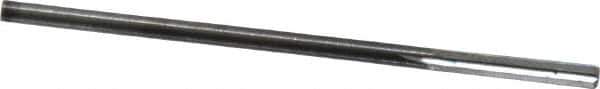 Hertel - #45 Solid Carbide 4 Flute Chucking Reamer - Straight Flute, Straight Shank, 1/2" Flute Length, 2" OAL - Apex Tool & Supply
