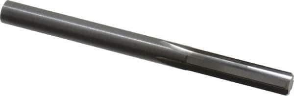 Hertel - Letter D Solid Carbide 4 Flute Chucking Reamer - Straight Flute, Straight Shank, 1" Flute Length, 3" OAL - Apex Tool & Supply