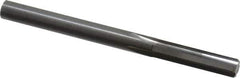 Hertel - Letter D Solid Carbide 4 Flute Chucking Reamer - Straight Flute, Straight Shank, 1" Flute Length, 3" OAL - Apex Tool & Supply