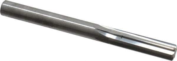Hertel - Letter N Solid Carbide 6 Flute Chucking Reamer - Straight Flute, Straight Shank, 1-1/8" Flute Length, 3-1/4" OAL - Apex Tool & Supply